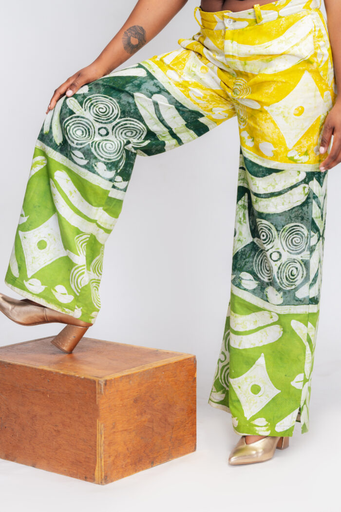 Dwennimmen Trousers - Yellow & Green - Image 1