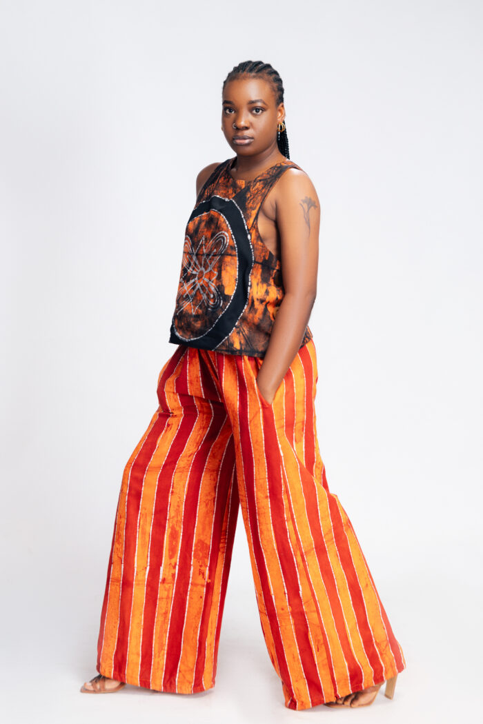 X-Back Top - Orange - Image 3