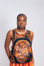 X-Back Top - Orange - Image 2