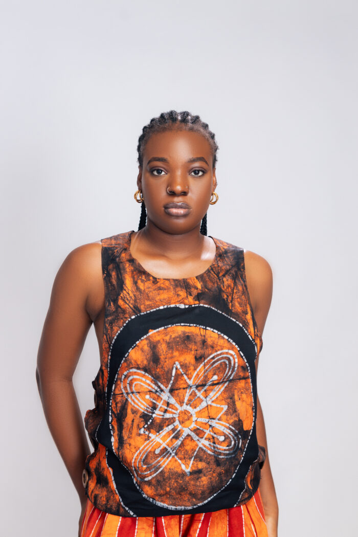 X-Back Top - Orange - Image 2