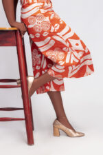 Dwennimmen Baggy Capris - Orange & White