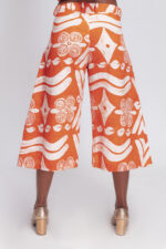 Dwennimmen Baggy Capris - Orange & White - Image 2