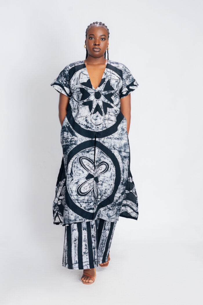 Gemini Tunic - Black & White - Image 1