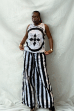 Classic Back  Top - Black & White - Image 3